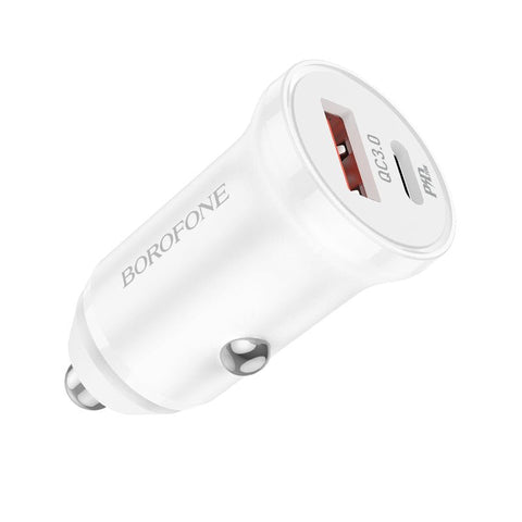 BOROFONE Fast Car Charger Dual-Port BZ18A - Easy Gadgets