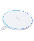 Borofone Wireless Charging Pad, Up to 15W Wireless Charging, Support iPhone, Samsung, Huawei Wireless Charging, Breathing Light - Easy Gadgets