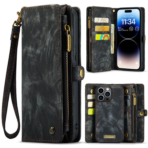 CaseMe Detachable Wallet Phone Case for iPhone 12 Pro, Coin Pocket, Card Slots and Cash Pocket - Easy Gadgets