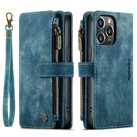 CaseMe Wallet Phone Case for iPhone 14 Pro, Coin Pocket, Card Slots and Cash Pocket - Easy Gadgets