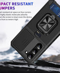 EASY GADGETS Galaxy S22 Rugged Phone Case with Cardholder and Kickstand - Easy Gadgets