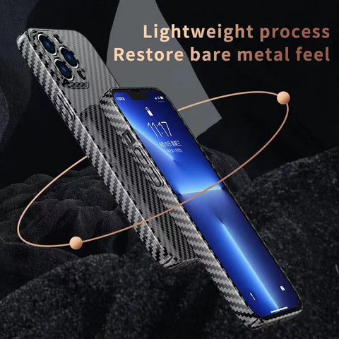 EASY GADGETS iPhone 11 Carbon Fiber Texture Phone Case with Magnetic Ring - Easy Gadgets