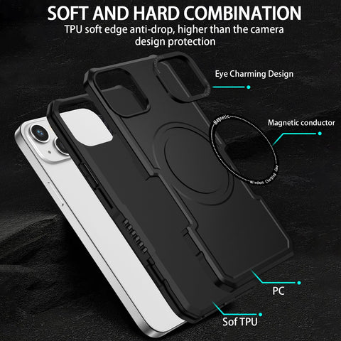 EASY GADGETS iPhone 11 Shockproof Phone Case with Magnetic Ring - Easy Gadgets