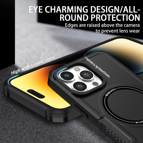 EASY GADGETS iPhone 12 Pro Shockproof phone case with Magnetic Ring - Easy Gadgets