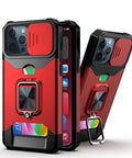 EASY GADGETS iPhone 13 Pro Max Rugged Phone Case with Cardholder and Kickstand - Easy Gadgets