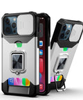EASY GADGETS iPhone 13 Pro Max Rugged Phone Case with Cardholder and Kickstand - Easy Gadgets