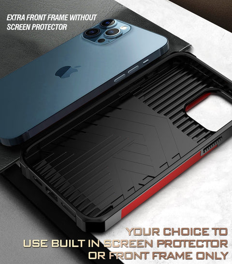 EASY GADGETS iPhone 13 Pro Max Rugged Phone Case with Cardholder and Kickstand - Easy Gadgets