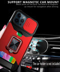 EASY GADGETS iPhone 13 Pro Max Rugged Phone Case with Cardholder and Kickstand - Easy Gadgets