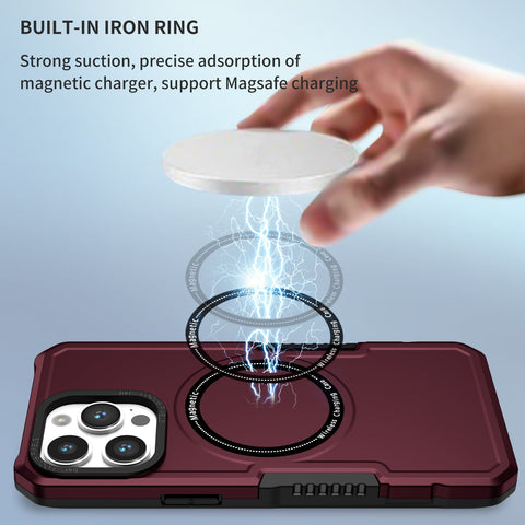 EASY GADGETS iPhone 14 Pro Max Shockproof Phone Case with Magnetic Ring - Easy Gadgets