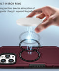 EASY GADGETS iPhone 14 Pro Shockproof Phone Case with Magnetic Ring - Easy Gadgets