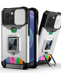 EASY GADGETS iPhone 14 Rugged Phone Case with Cardholder and Kickstand - Easy Gadgets