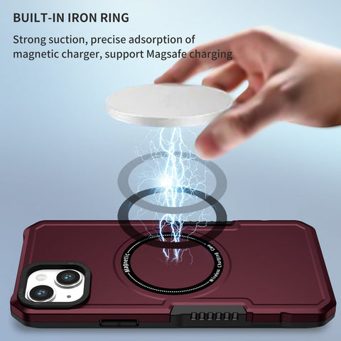 EASY GADGETS iPhone 14 Shockproof Phone Case with Magnetic Ring - Easy Gadgets