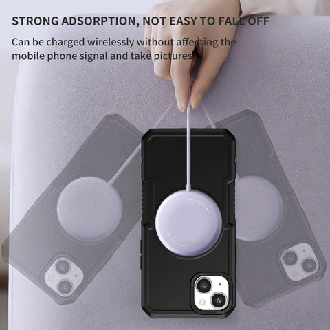 EASY GADGETS iPhone 14 Shockproof Phone Case with Magnetic Ring - Easy Gadgets