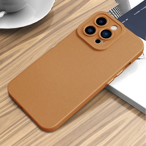 Easy Gadgets Silicone Faux Leather Texture Phone Case for iPhone 13 Pro Max - Easy Gadgets