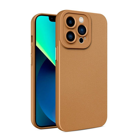 Easy Gadgets Silicone Faux Leather Texture Phone Case for iPhone 13 Pro Max - Easy Gadgets