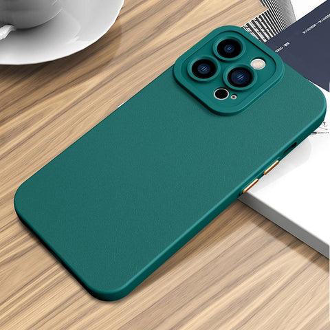 Easy Gadgets Silicone Faux Leather Texture Phone Case for iPhone 13 Pro Max - Easy Gadgets