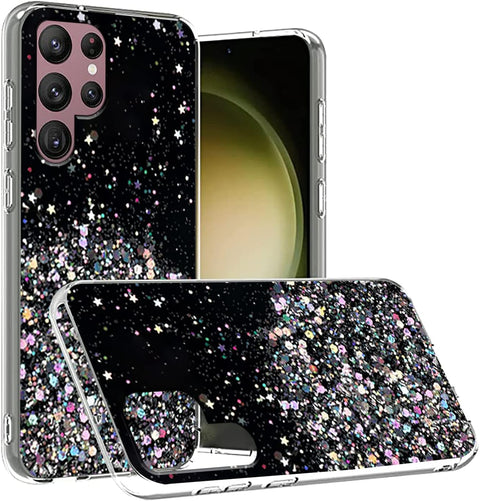 Slim TPU glitter case for Galaxy S20 FE with precise cutouts.