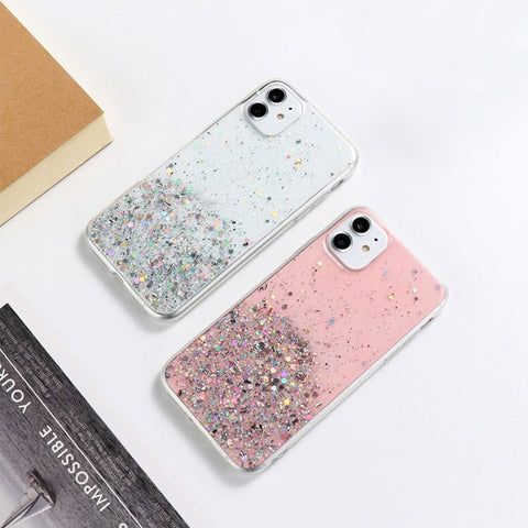 iPhone 11 case with dazzling glitter and slim fit