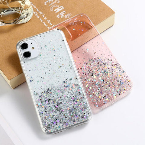 Ultra-thin sparkle case for iPhone 11 with added protection