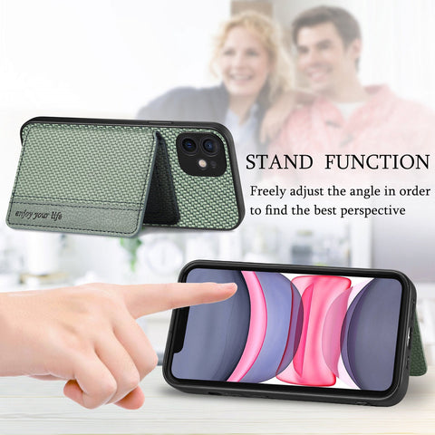 iPhone 11 Phone Case with RFID Blocking Magnetic Card Holder - Easy Gadgets