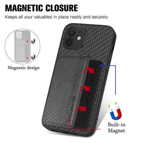 iPhone 11 Phone Case with RFID Blocking Magnetic Card Holder - Easy Gadgets