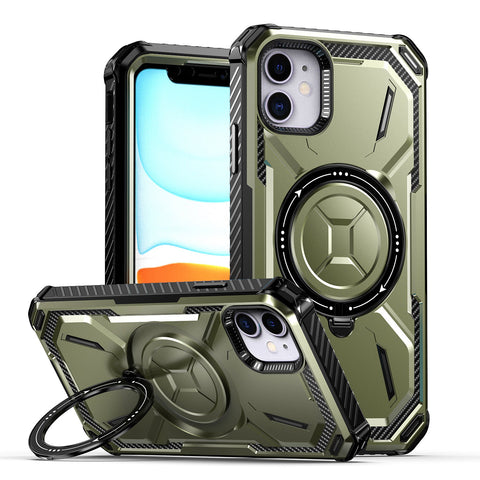 iPhone 11 Rugged Phone Case with Built-in Kickstand, Magsafe Wireless Charging Compatible - Easy Gadgets
