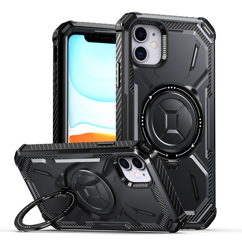 iPhone 11 Rugged Phone Case with Built-in Kickstand, Magsafe Wireless Charging Compatible - Easy Gadgets