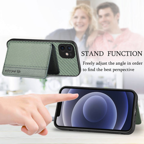 iPhone 12 Phone Case with RFID Blocking Magnetic Card Holder - Easy Gadgets