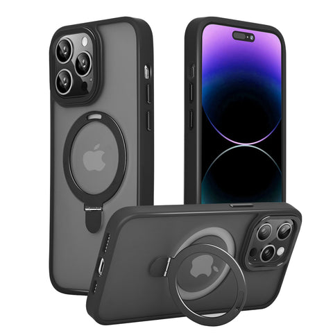 iPhone 12 Pro Max Phone Case with Built-in Magnetic Kickstand, Supports Magsafe Wireless Charging - Easy Gadgets