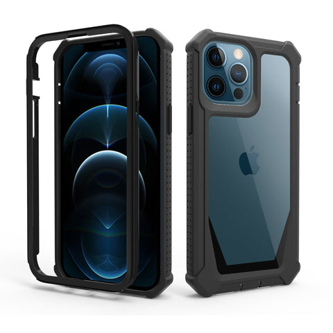 iPhone 12 Pro Max Rugged Phone Case with Raised Front Bezel and Back Cover - Easy Gadgets