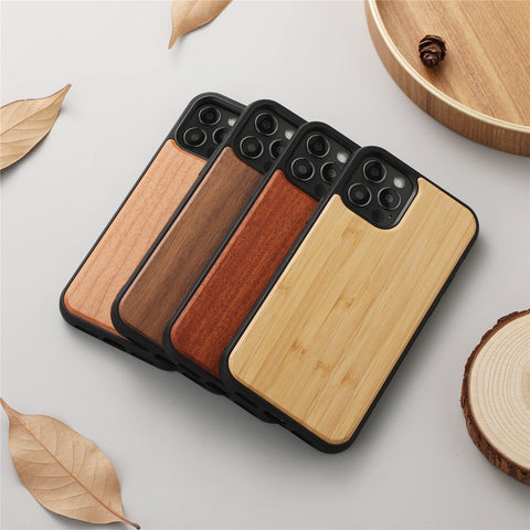 iPhone 12 Pro Max Wooden Texture Shockproof Phone Case - Easy Gadgets