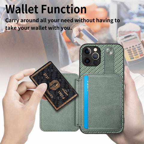 iPhone 12 Pro Phone Case with RFID Blocking Card Holder - Easy Gadgets