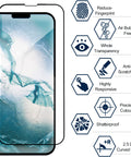iPhone 13 Pro Max Tempered Glass Screen Protector, HD Clarity - Easy Gadgets