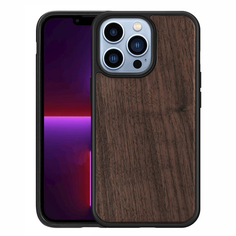 Durable TPU iPhone 13 Case with Wooden-Style Design