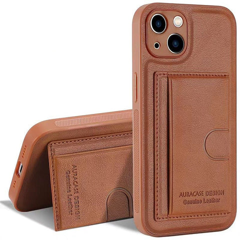 iPhone 14 Case with Card Holder and Kickstand Feature - Easy Gadgets