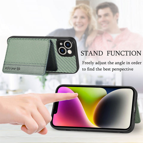 iPhone 14 Phone Case with RFID Blocking Magnetic Card Holder - Easy Gadgets