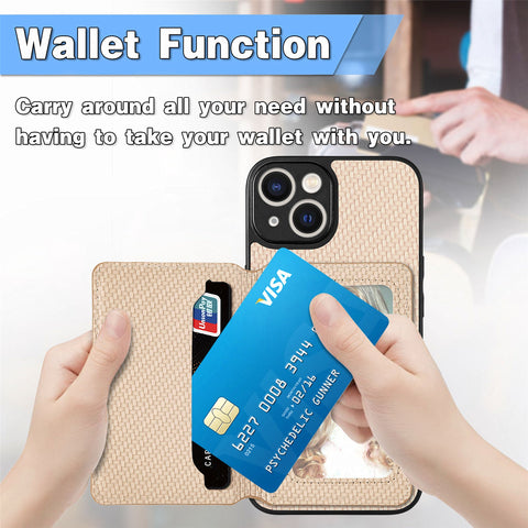 iPhone 14 Phone Case with RFID Blocking Magnetic Card Holder - Easy Gadgets