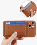 iPhone 14 Plus Case with Card Holder and Kickstand Feature - Easy Gadgets