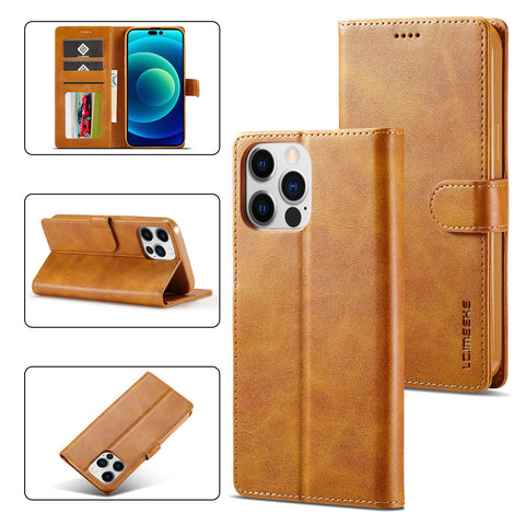 Elegant Wallet Case for iPhone 14 Pro Max, Stand Included