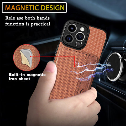 iPhone 14 Pro Max Phone Case with RFID Blocking Magnetic Card Holder - Easy Gadgets