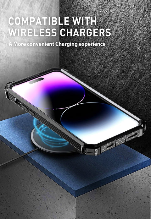 iPhone 14 Pro Max Rugged Phone Case with Built-in Kickstand, Magsafe Wireless Charging Compatible - Easy Gadgets