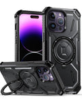 iPhone 14 Pro Max Rugged Phone Case with Built-in Kickstand, Magsafe Wireless Charging Compatible - Easy Gadgets