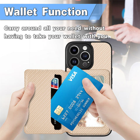 iPhone 14 Pro Phone Case with RFID Blocking Magnetic Card Holder - Easy Gadgets