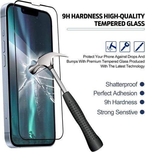iPhone 14 Pro Tempered Glass Screen Protector, HD Clarity - Easy Gadgets