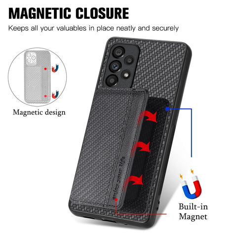 Samsung A23 Phone Case with RFID Blocking Magnetic Card Holder - Easy Gadgets