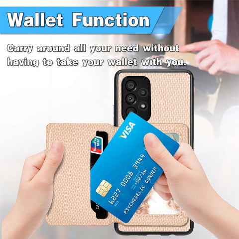 Samsung A23 Phone Case with RFID Blocking Magnetic Card Holder - Easy Gadgets