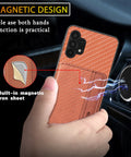 Samsung A33 Phone Case with RFID Blocking Magnetic Card Holder - Easy Gadgets