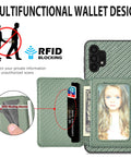 Samsung A33 Phone Case with RFID Blocking Magnetic Card Holder - Easy Gadgets