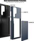 Dual-layered phone case protecting Galaxy S10 Plus.
