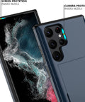 Galaxy S10 Plus case with raised edges for screen protection.